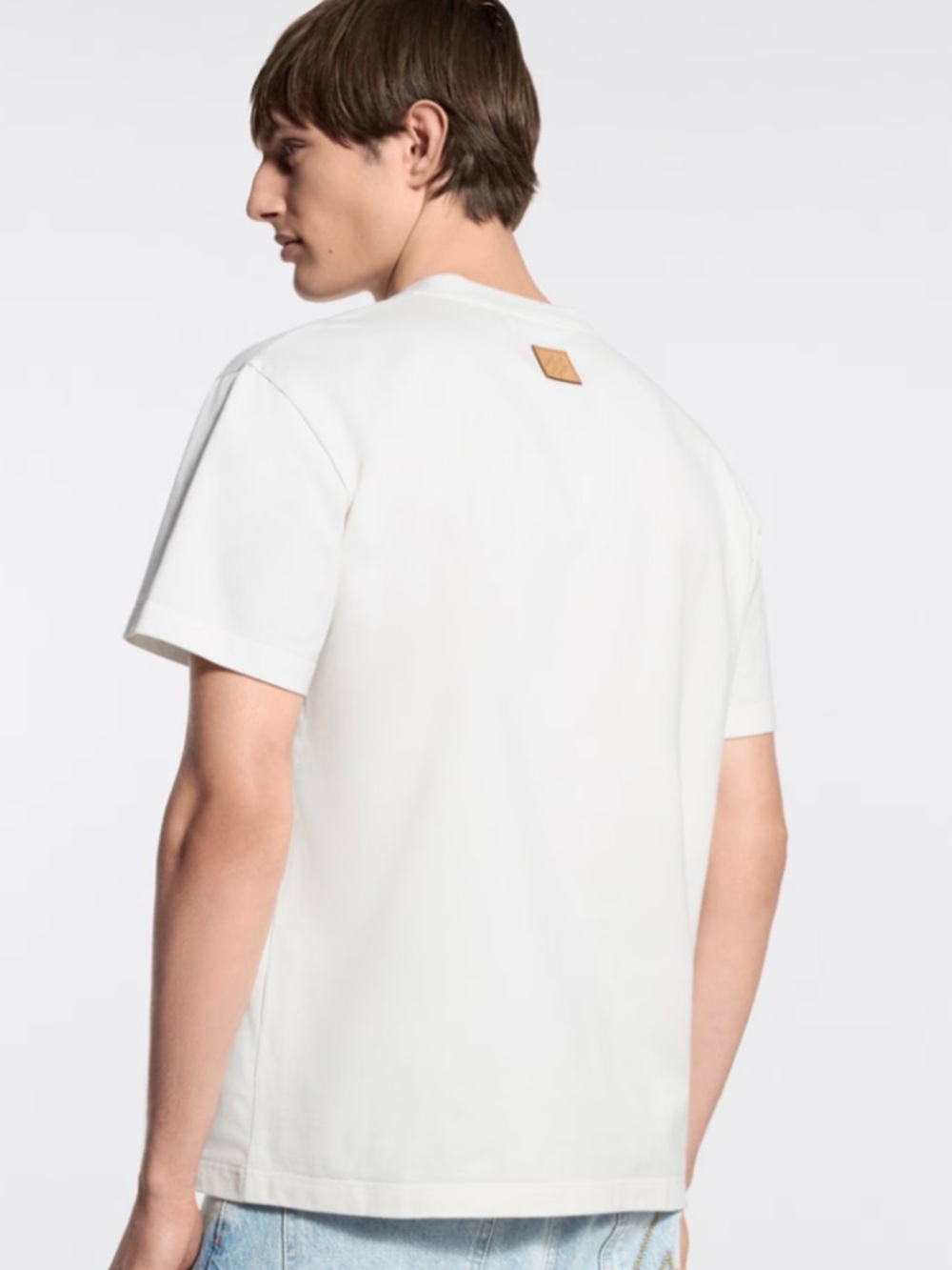 Louis Vuitton White L.V.M. Palm & Animal Motif Tee - Picture 3 of 6